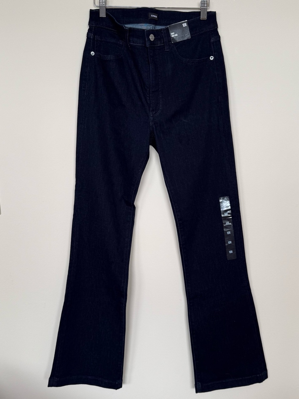 Express High Rise Bootcut Jeans Dark Wash NWT Size 10 Regular Brand New Workwear